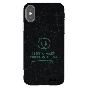 Picasee silikonski prozorni ovitek za Apple iPhone X/XS - LEFT A MARK