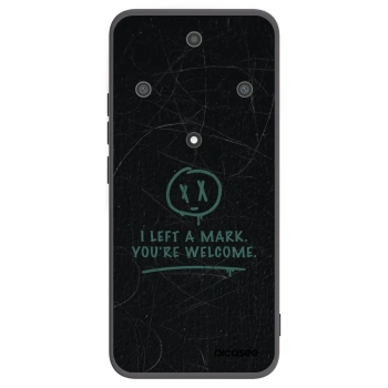 Picasee silikonski črni ovitek za Honor Magic5 Lite 5G - LEFT A MARK