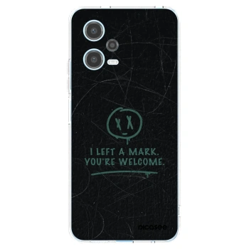 Picasee silikonski prozorni ovitek za Xiaomi Redmi Note 12 5G - LEFT A MARK