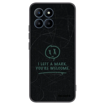 Picasee silikonski črni ovitek za Honor 70 Lite - LEFT A MARK