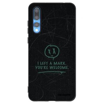 Picasee silikonski črni ovitek za Huawei P20 Pro - LEFT A MARK
