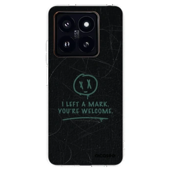 Picasee silikonski prozorni ovitek za Xiaomi 14 Pro - LEFT A MARK