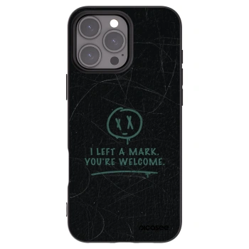 Picasee silikonski črni ovitek za Apple iPhone 16 Pro Max - LEFT A MARK