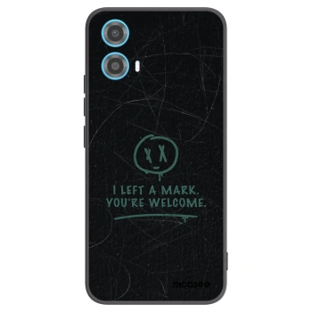 Picasee silikonski črni ovitek za Motorola Moto G34 5G - LEFT A MARK
