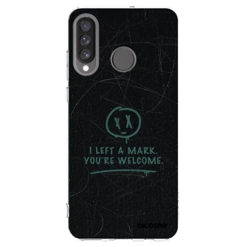 Picasee silikonski prozorni ovitek za Huawei P30 Lite - LEFT A MARK