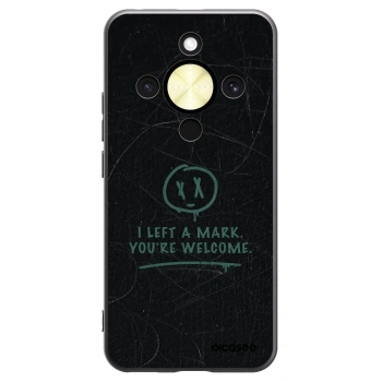 Picasee silikonski črni ovitek za Honor Magic8 Lite 5G - LEFT A MARK