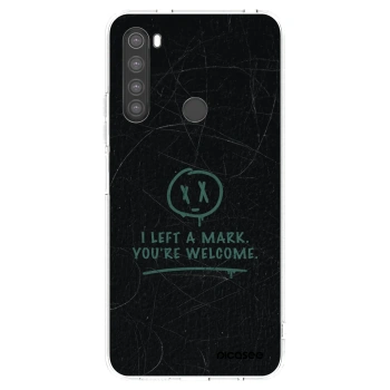 Picasee silikonski prozorni ovitek za Xiaomi Redmi Note 8 - LEFT A MARK