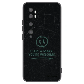 Picasee silikonski črni ovitek za Xiaomi Mi Note 10 (Pro) - LEFT A MARK