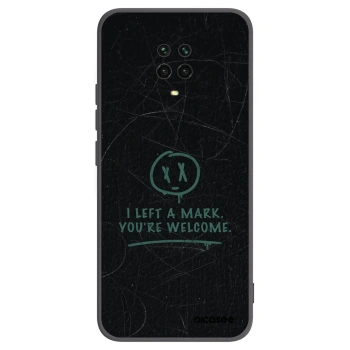 Picasee silikonski črni ovitek za Xiaomi Redmi Note 9 Pro - LEFT A MARK