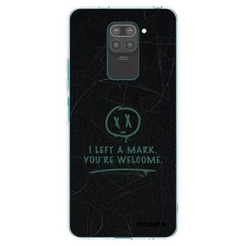 Picasee silikonski črni ovitek za Xiaomi Redmi Note 9 - LEFT A MARK