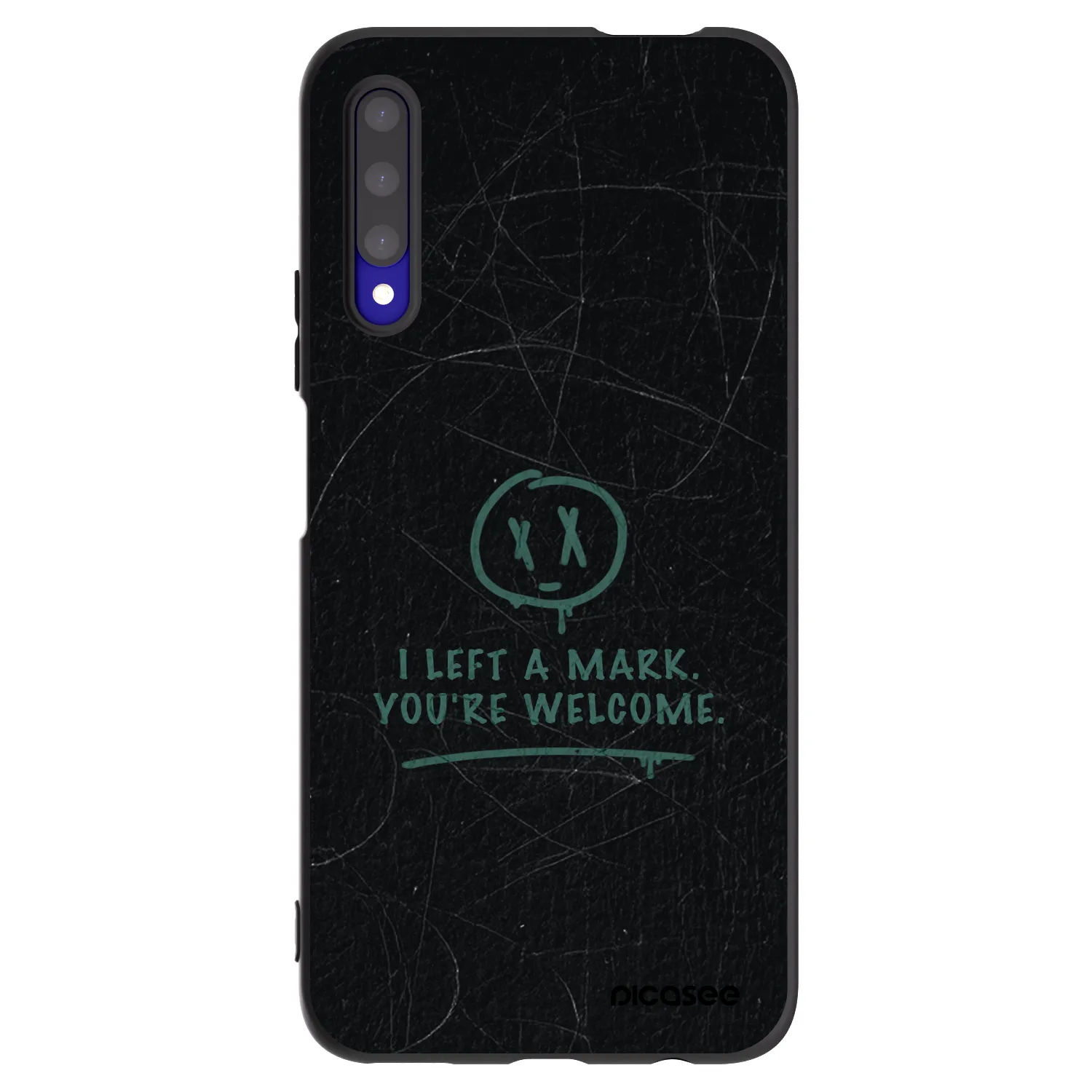 Picasee silikonski črni ovitek za Honor 9X Pro - LEFT A MARK