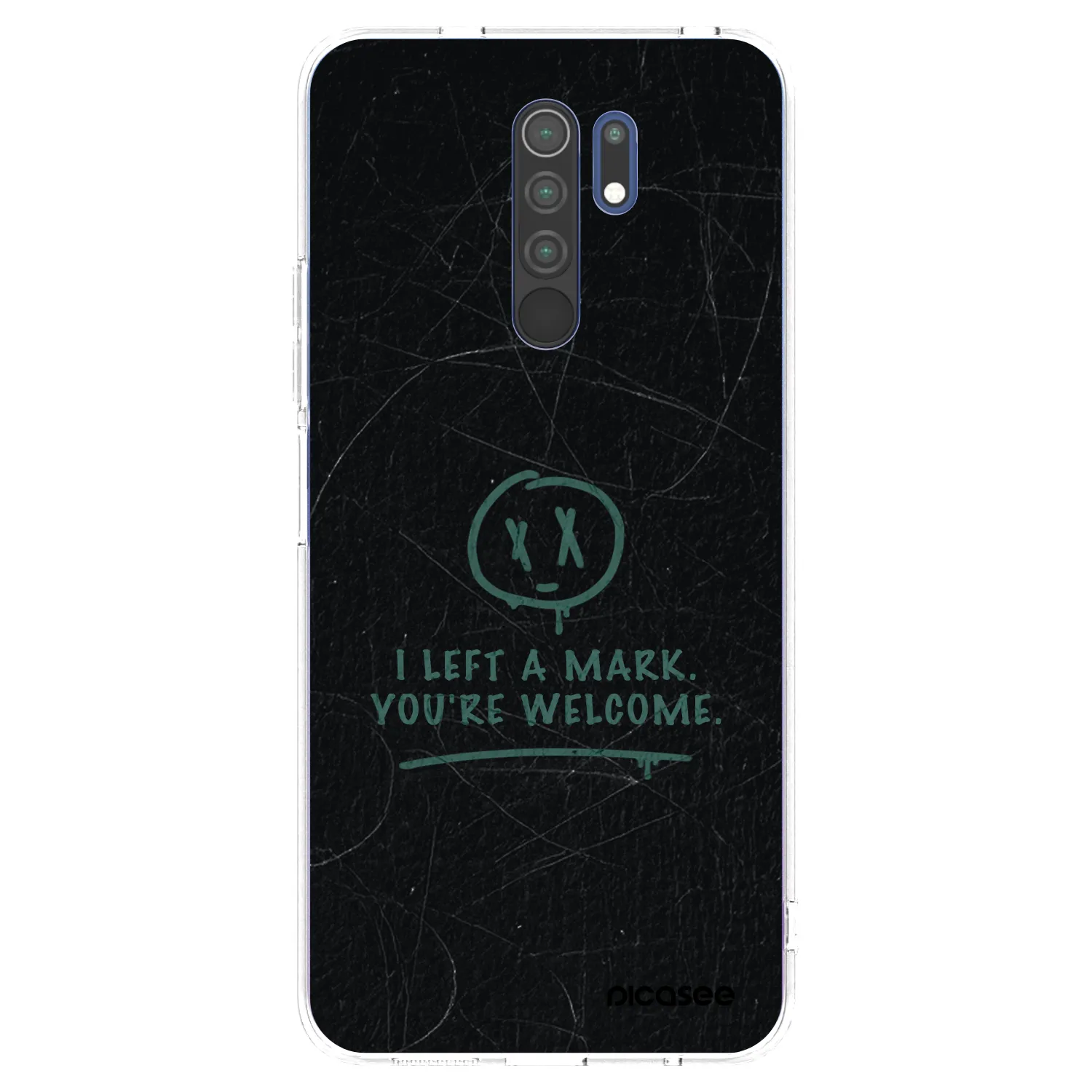 Picasee silikonski prozorni ovitek za Xiaomi Redmi 9 - LEFT A MARK
