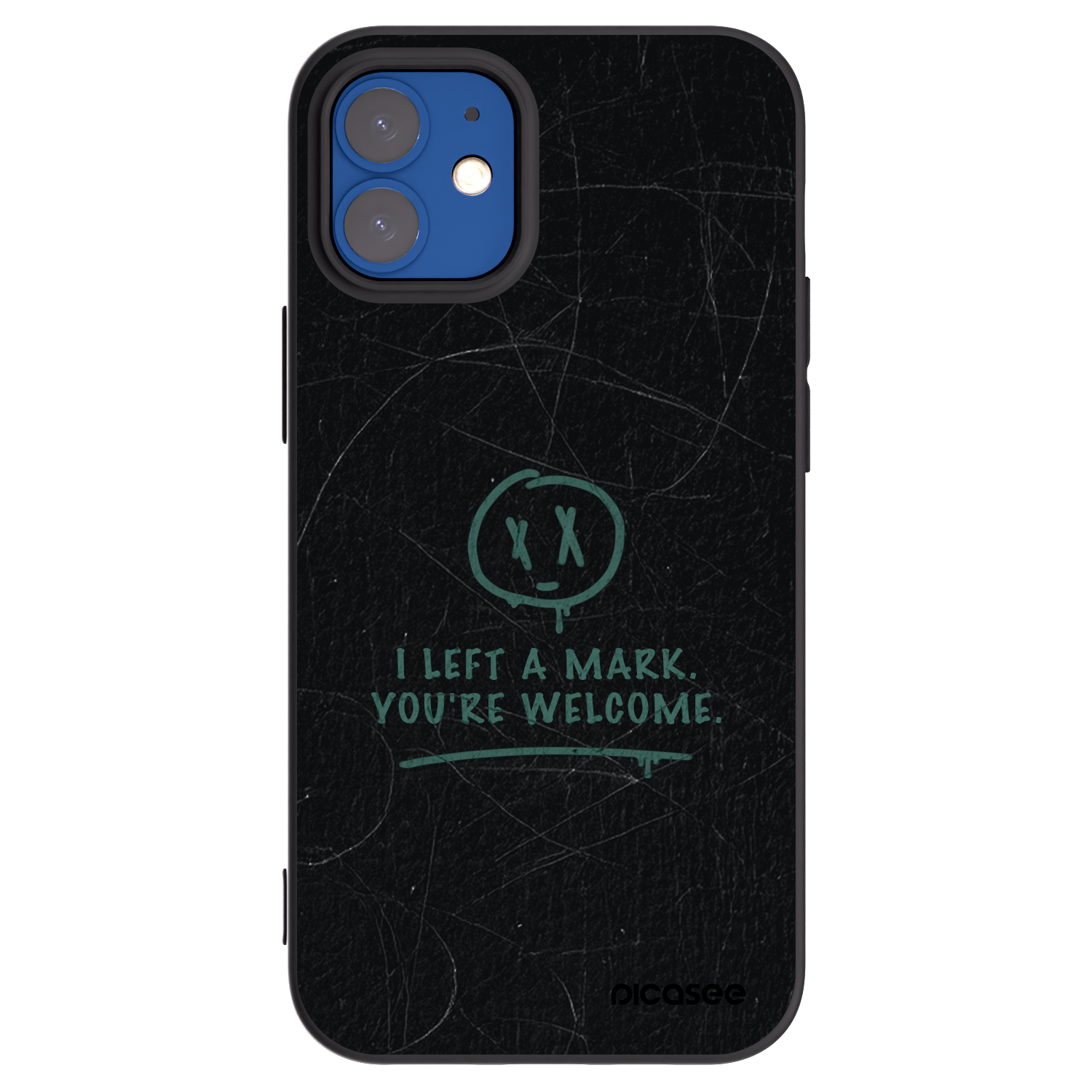 Picasee silikonski črni ovitek za Apple iPhone 12 mini - LEFT A MARK