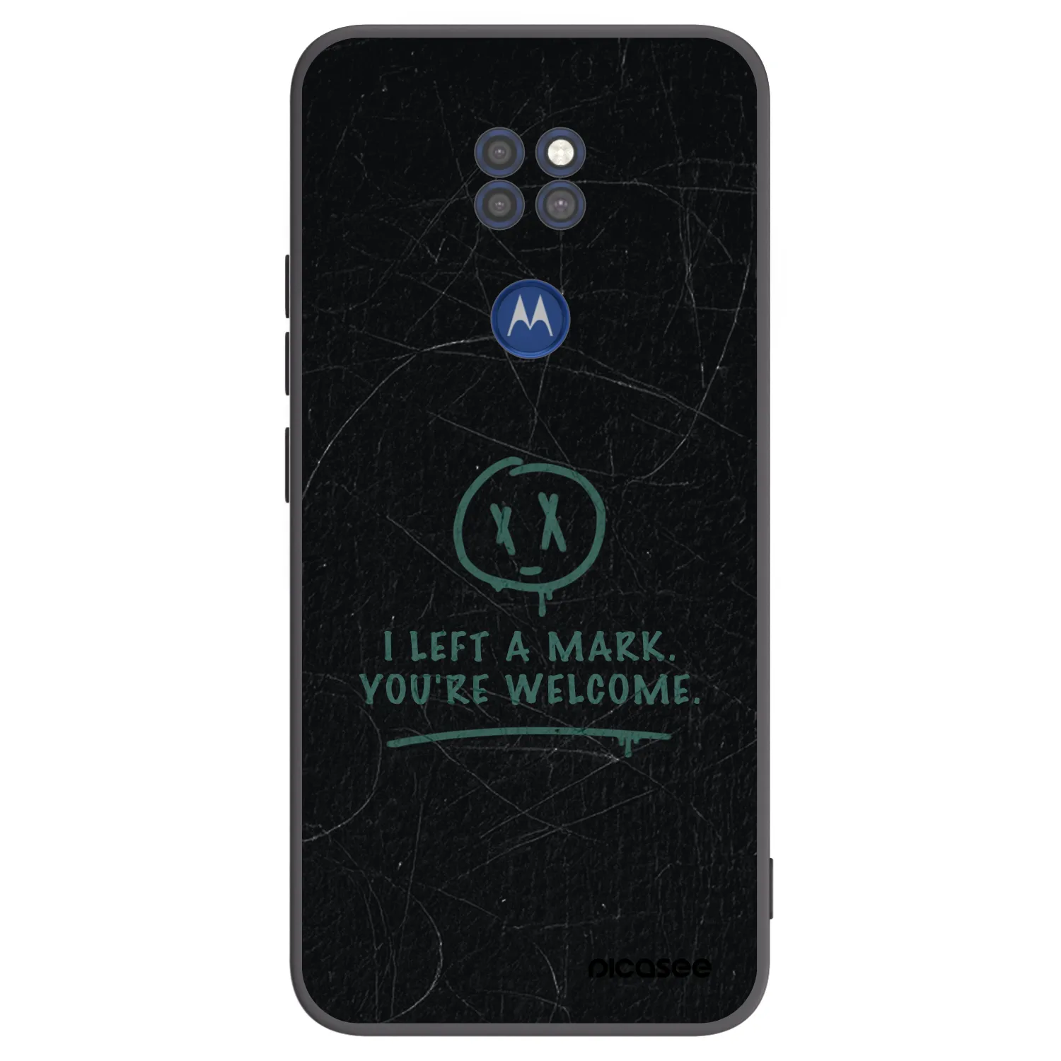 Picasee silikonski črni ovitek za Motorola Moto G9 Play - LEFT A MARK