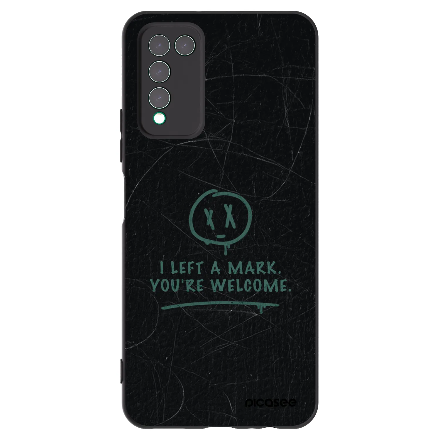Picasee silikonski črni ovitek za Honor 10X Lite - LEFT A MARK