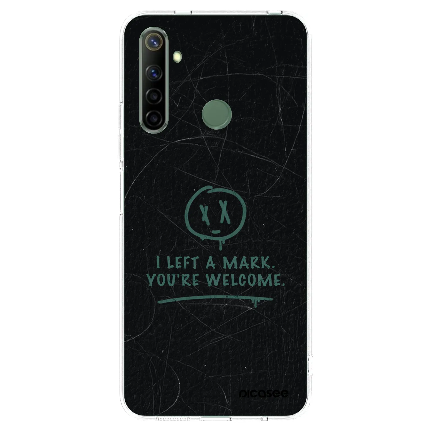 Picasee silikonski prozorni ovitek za Realme 6i - LEFT A MARK