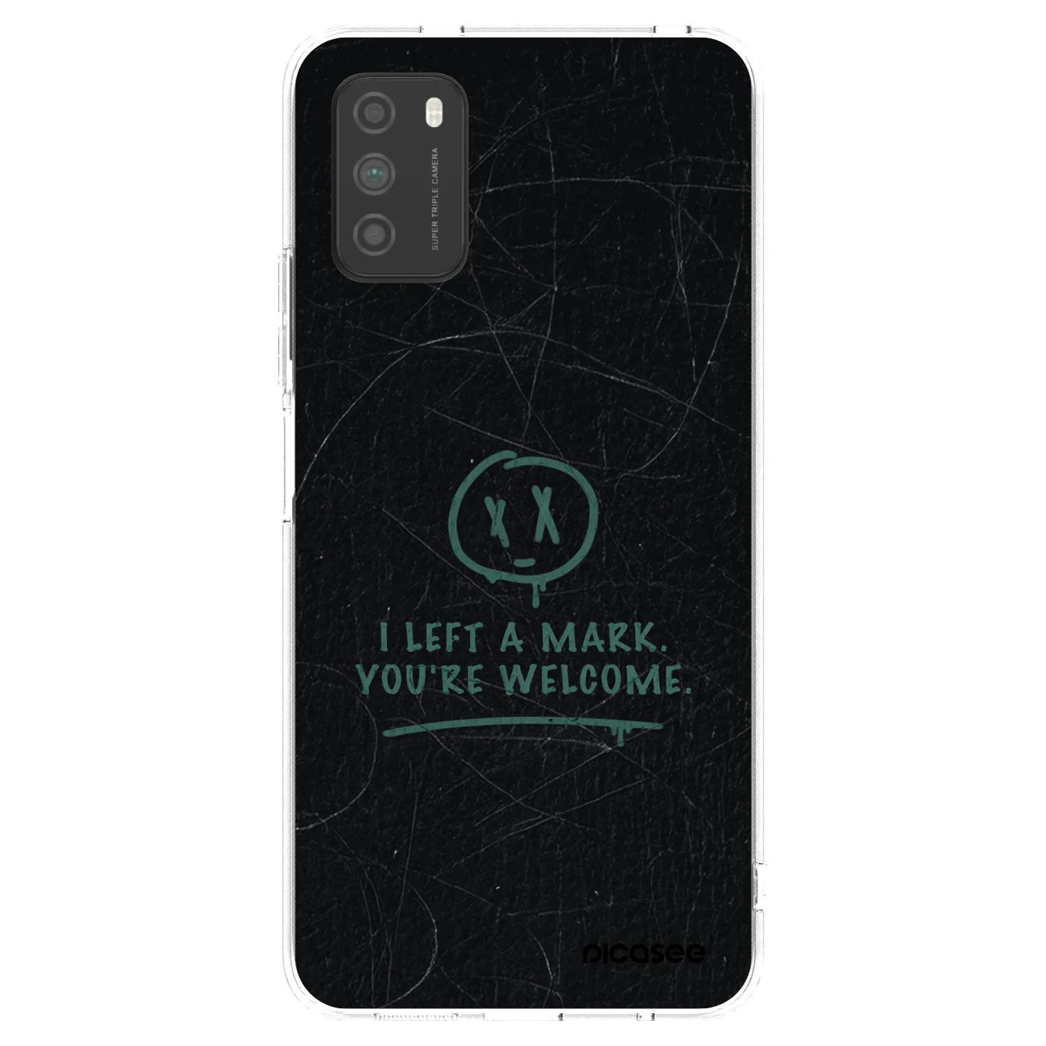 Picasee silikonski prozorni ovitek za Xiaomi Poco M3 - LEFT A MARK