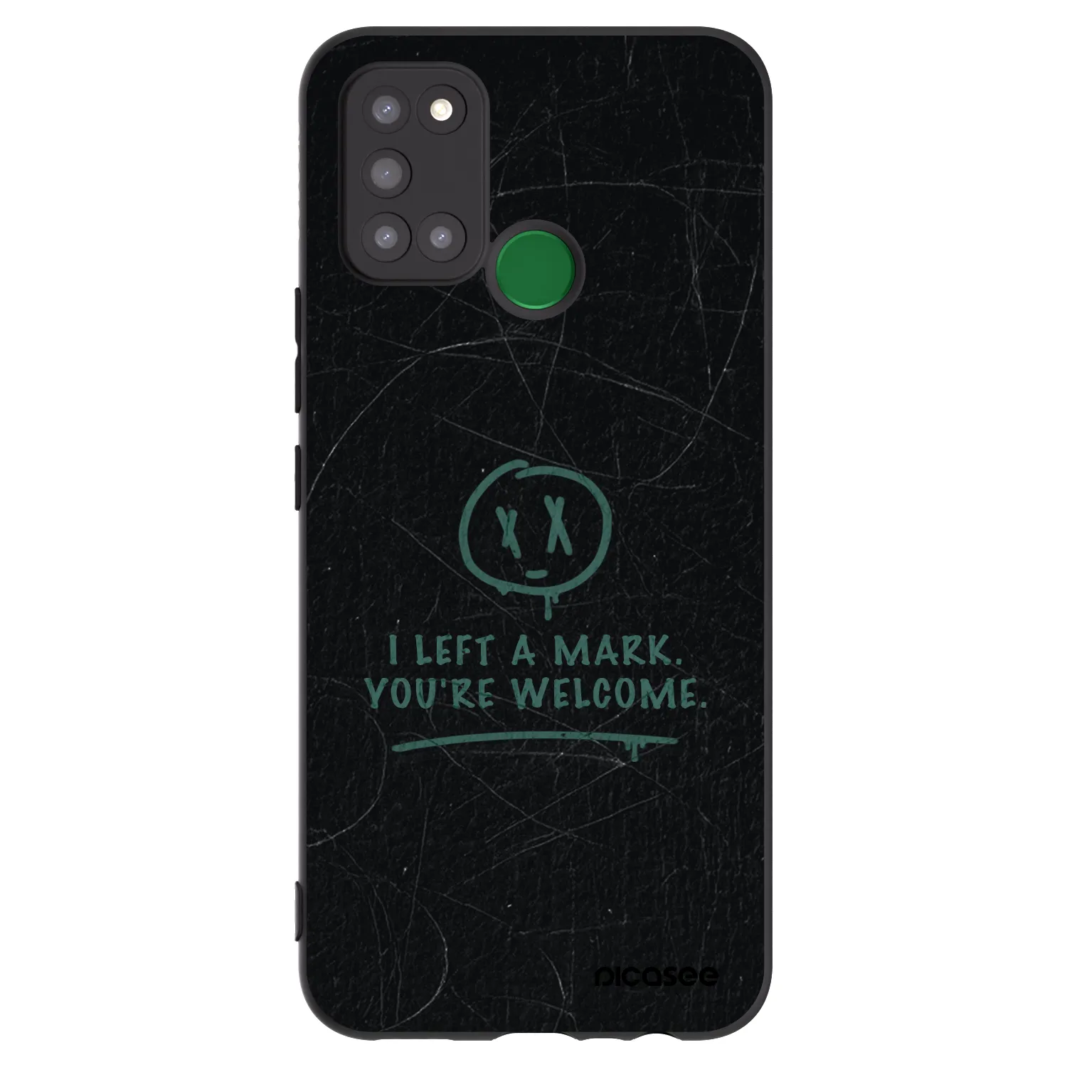 Picasee silikonski črni ovitek za Realme 7i - LEFT A MARK