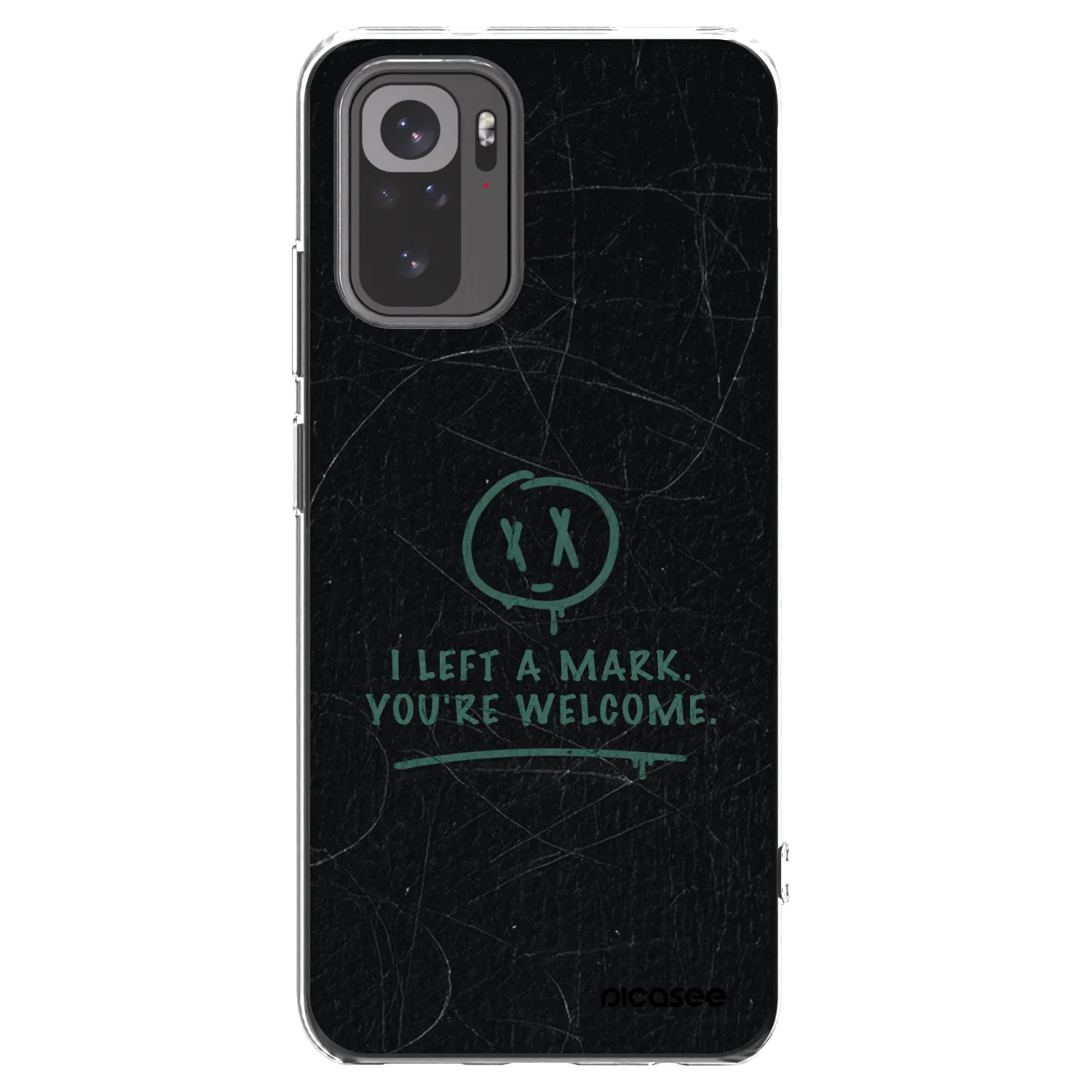 Picasee silikonski prozorni ovitek za Xiaomi Redmi Note 10S - LEFT A MARK