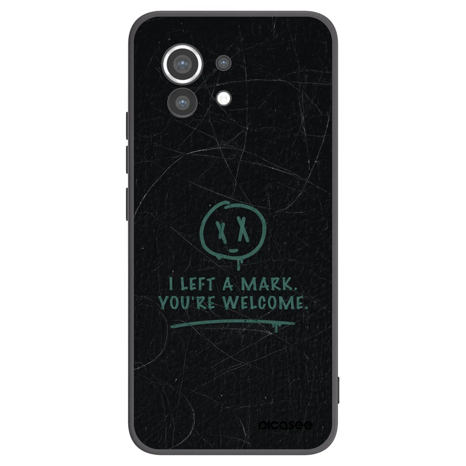 Picasee silikonski črni ovitek za Xiaomi Mi 11 - LEFT A MARK