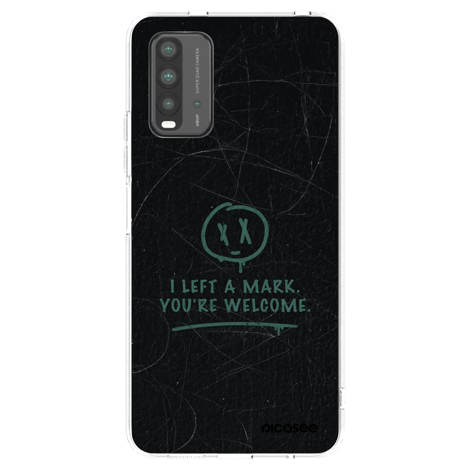 Picasee silikonski prozorni ovitek za Xiaomi Redmi 9T - LEFT A MARK