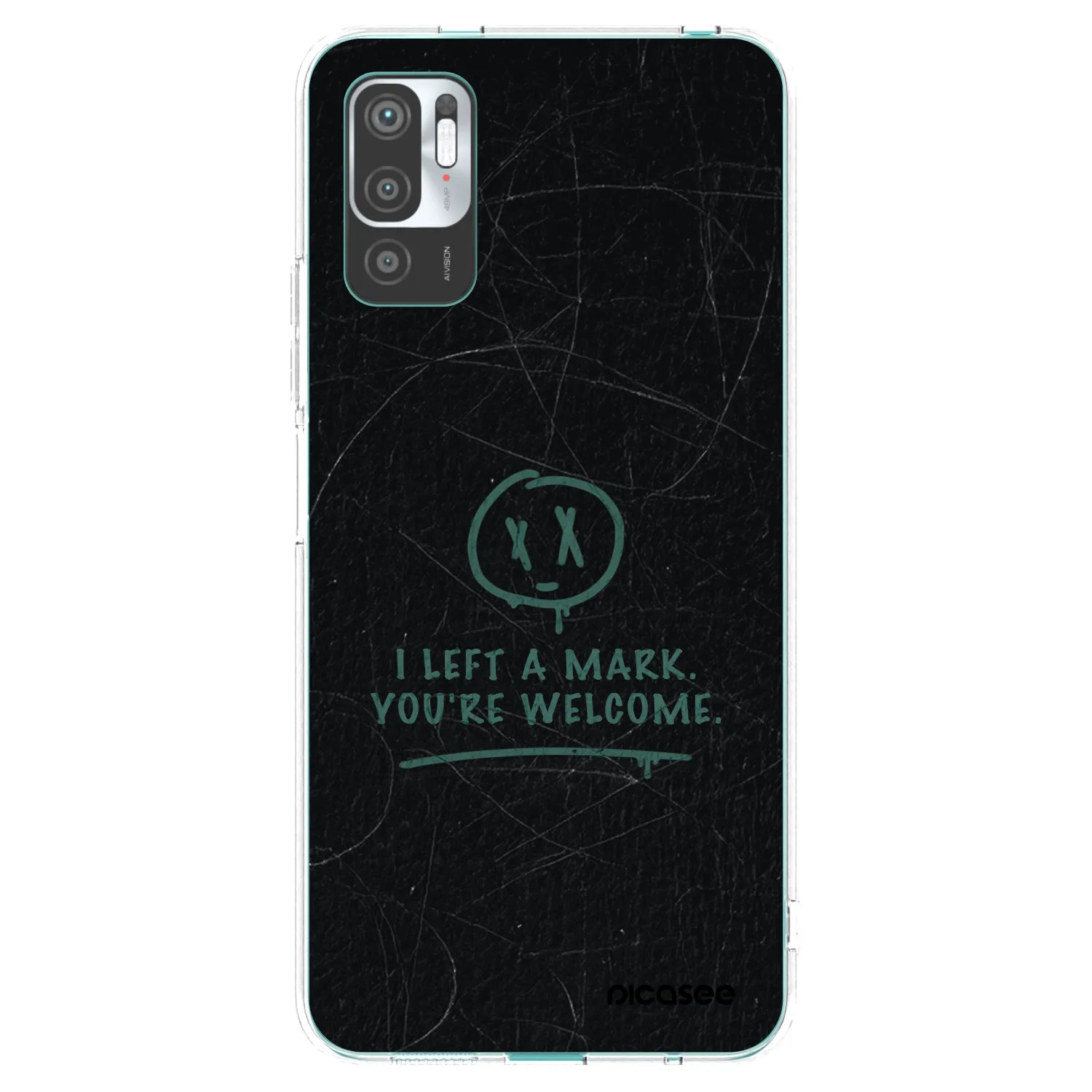 Picasee silikonski prozorni ovitek za Xiaomi Redmi Note 10 5G - LEFT A MARK