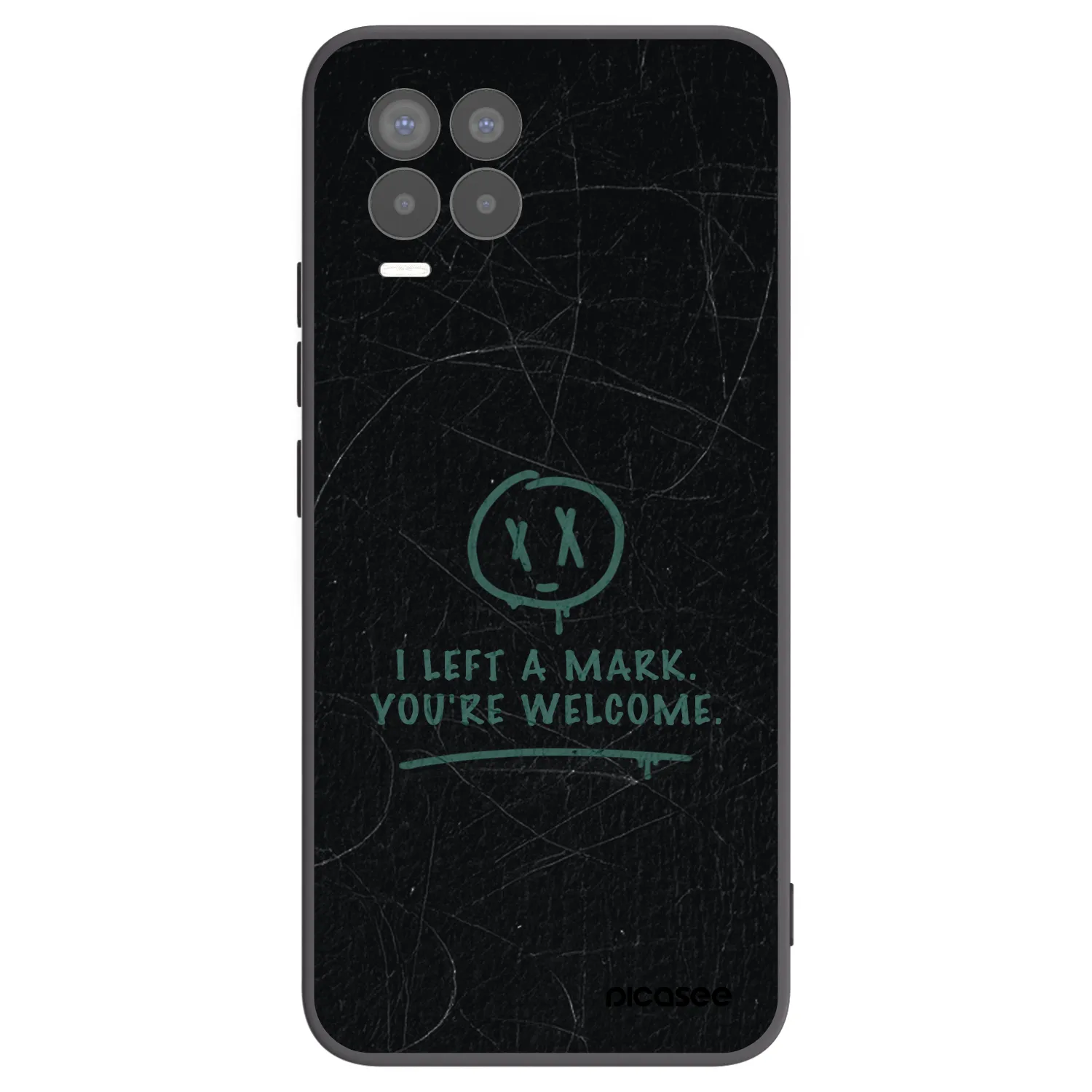 Picasee silikonski črni ovitek za Realme 8 4G - LEFT A MARK