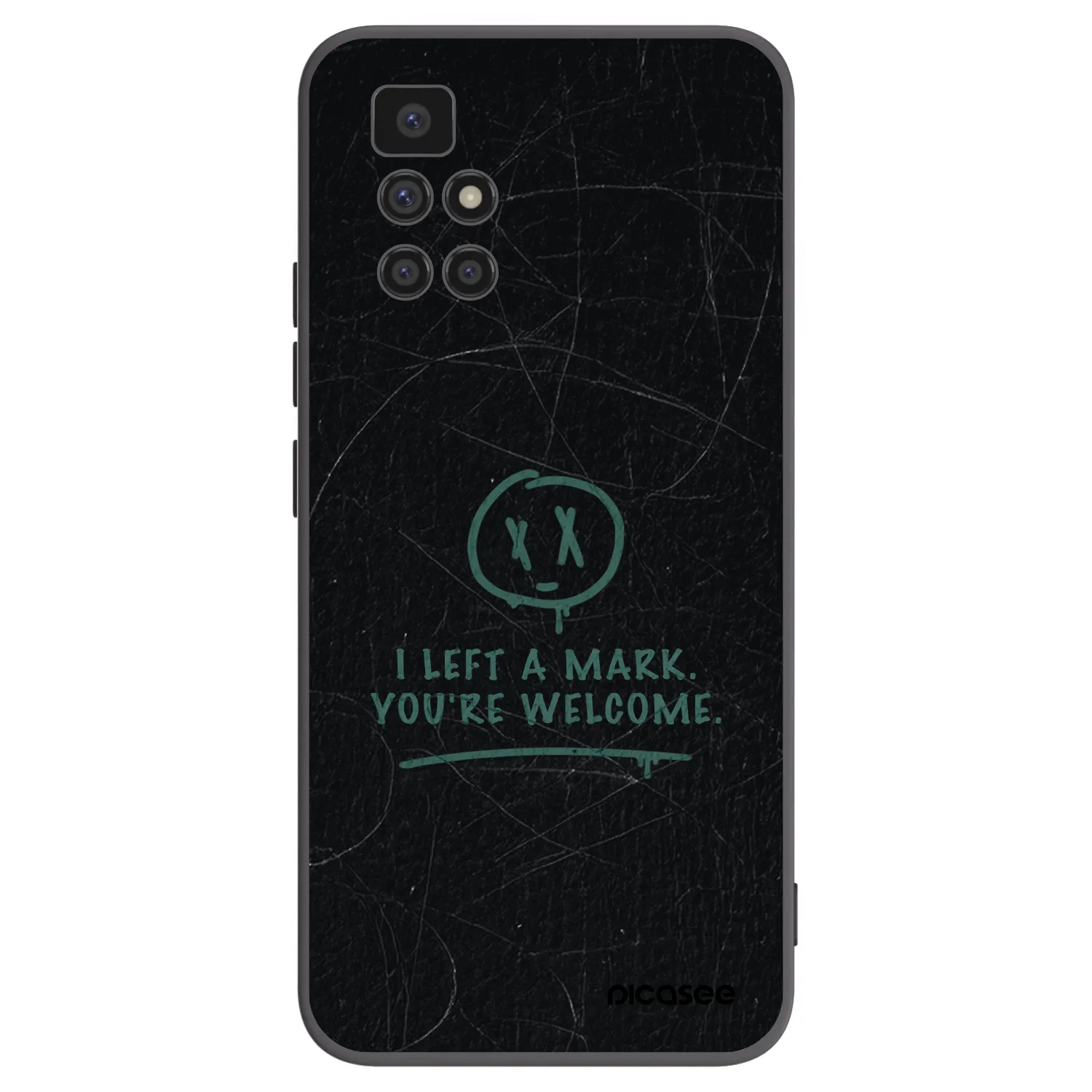 Picasee silikonski črni ovitek za Xiaomi Redmi 10 - LEFT A MARK