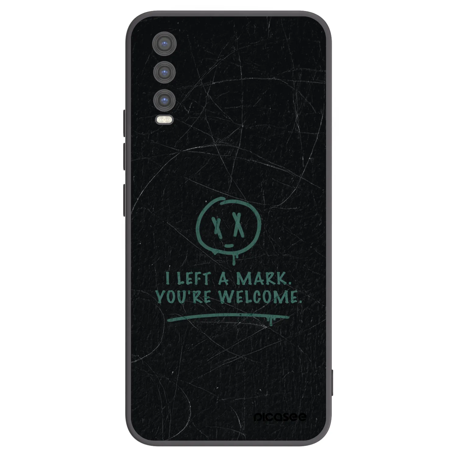 Picasee silikonski črni ovitek za Vivo Y20s - LEFT A MARK