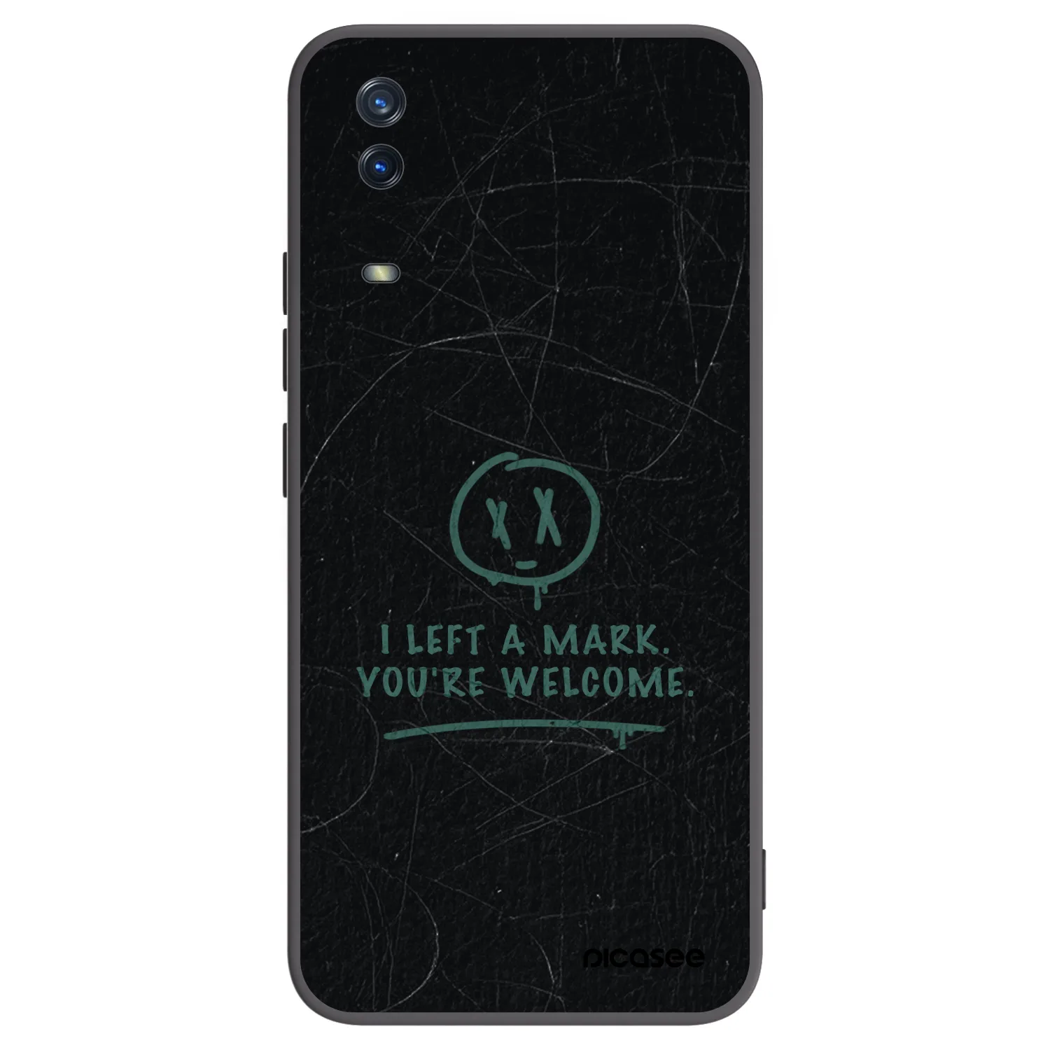 Picasee silikonski črni ovitek za Vivo Y11s - LEFT A MARK