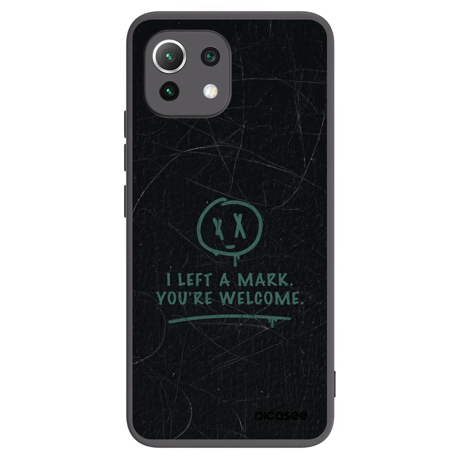 Picasee silikonski črni ovitek za Xiaomi 11 Lite 5G NE - LEFT A MARK