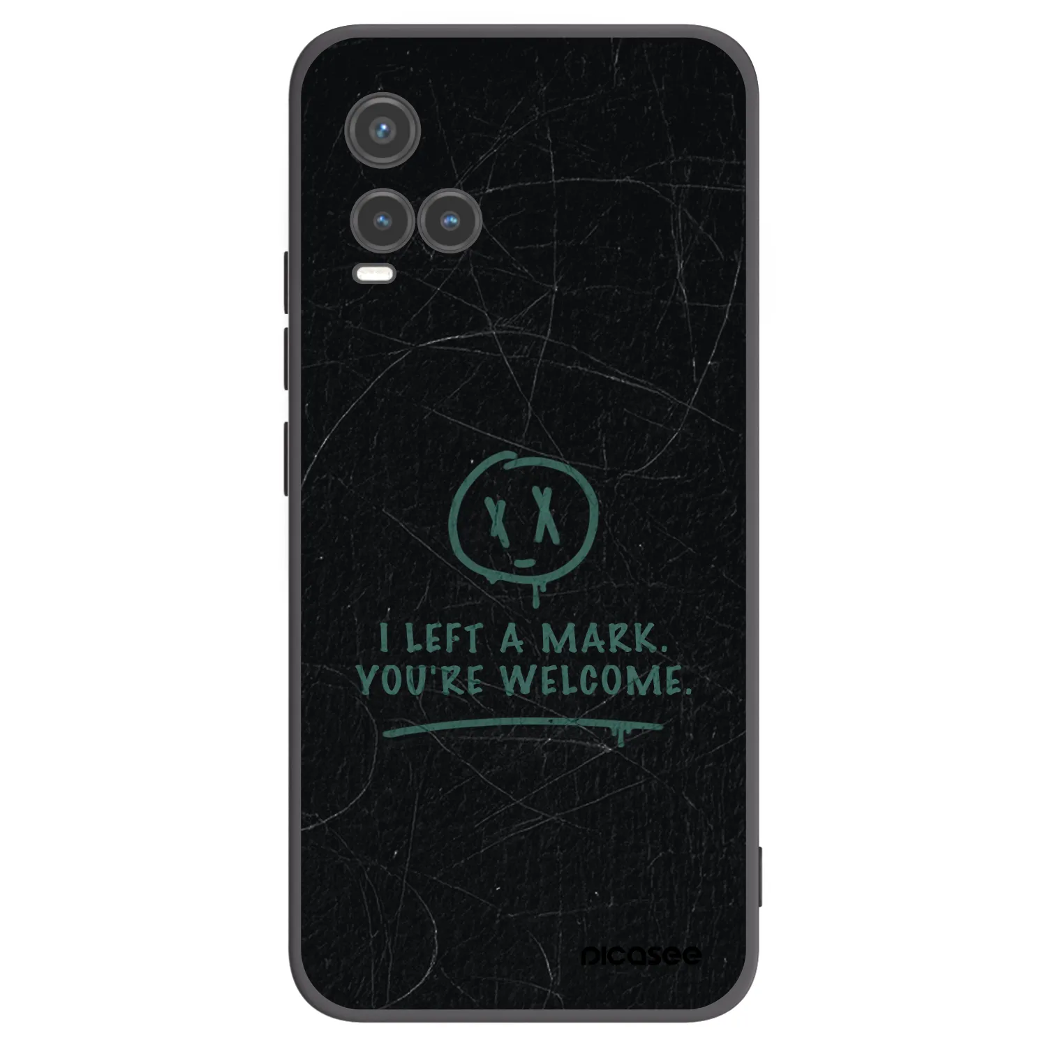 Picasee silikonski črni ovitek za Vivo Y33s - LEFT A MARK