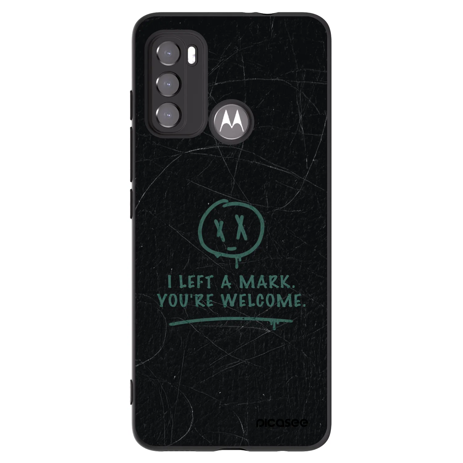 Picasee silikonski črni ovitek za Motorola Moto G60 - LEFT A MARK