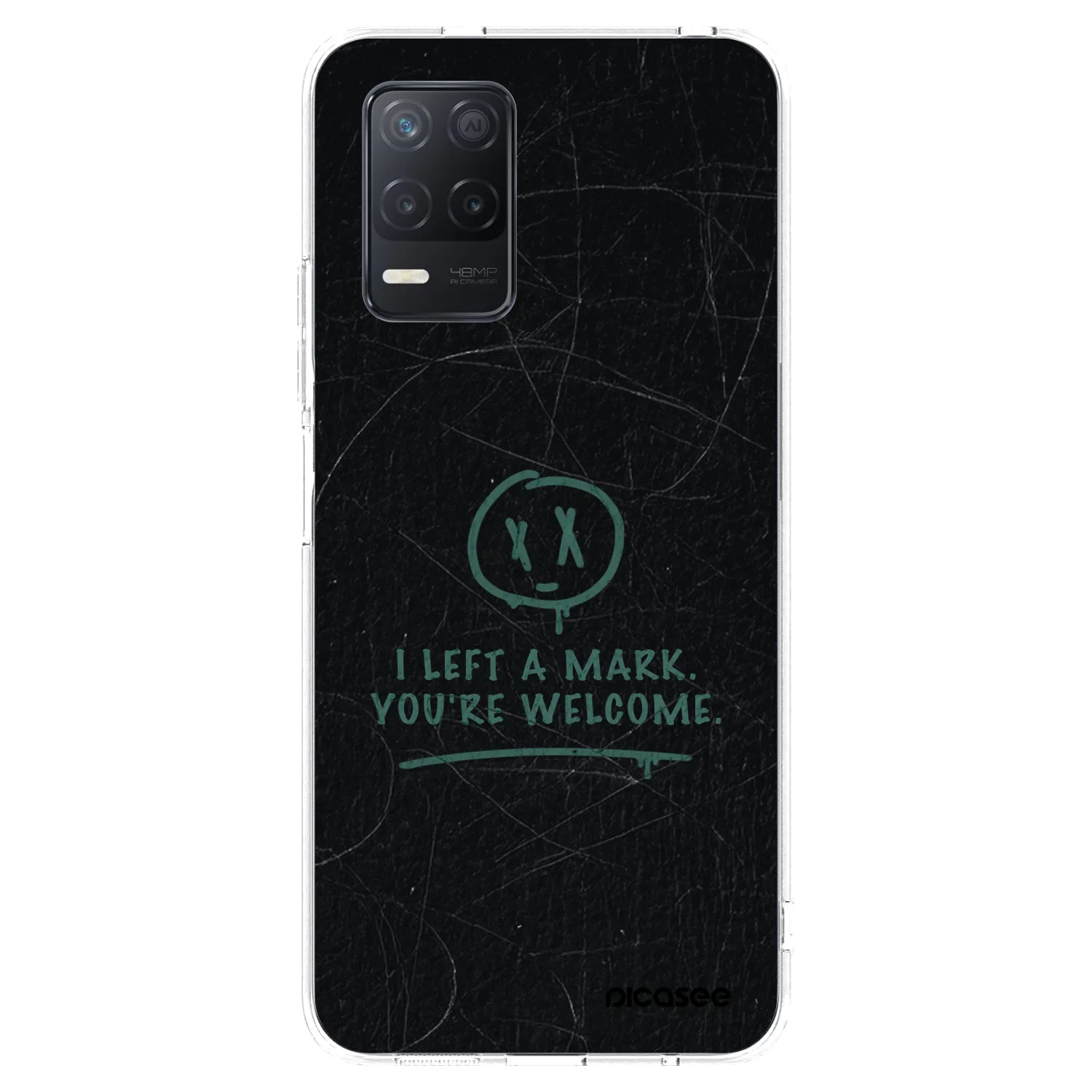 Picasee silikonski prozorni ovitek za Realme 8 5G - LEFT A MARK