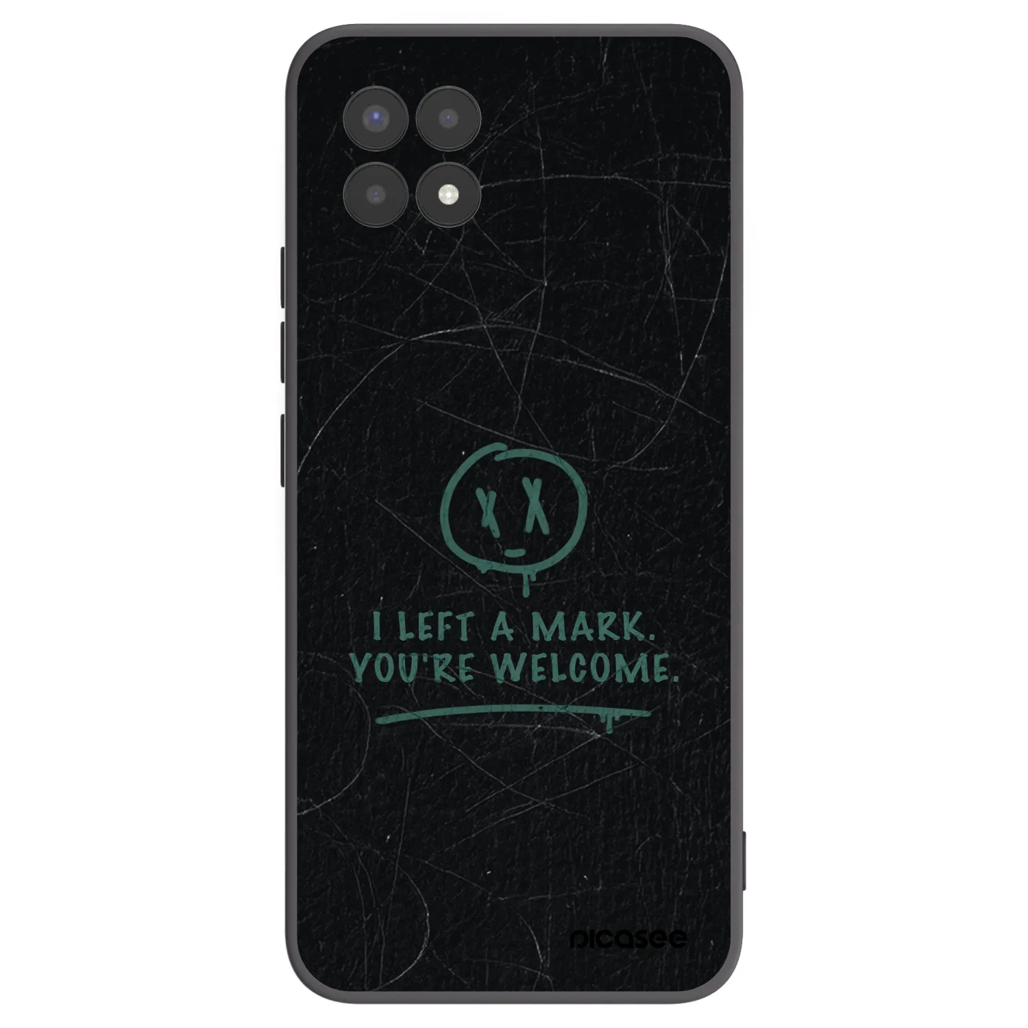 Picasee silikonski črni ovitek za Realme 8i - LEFT A MARK