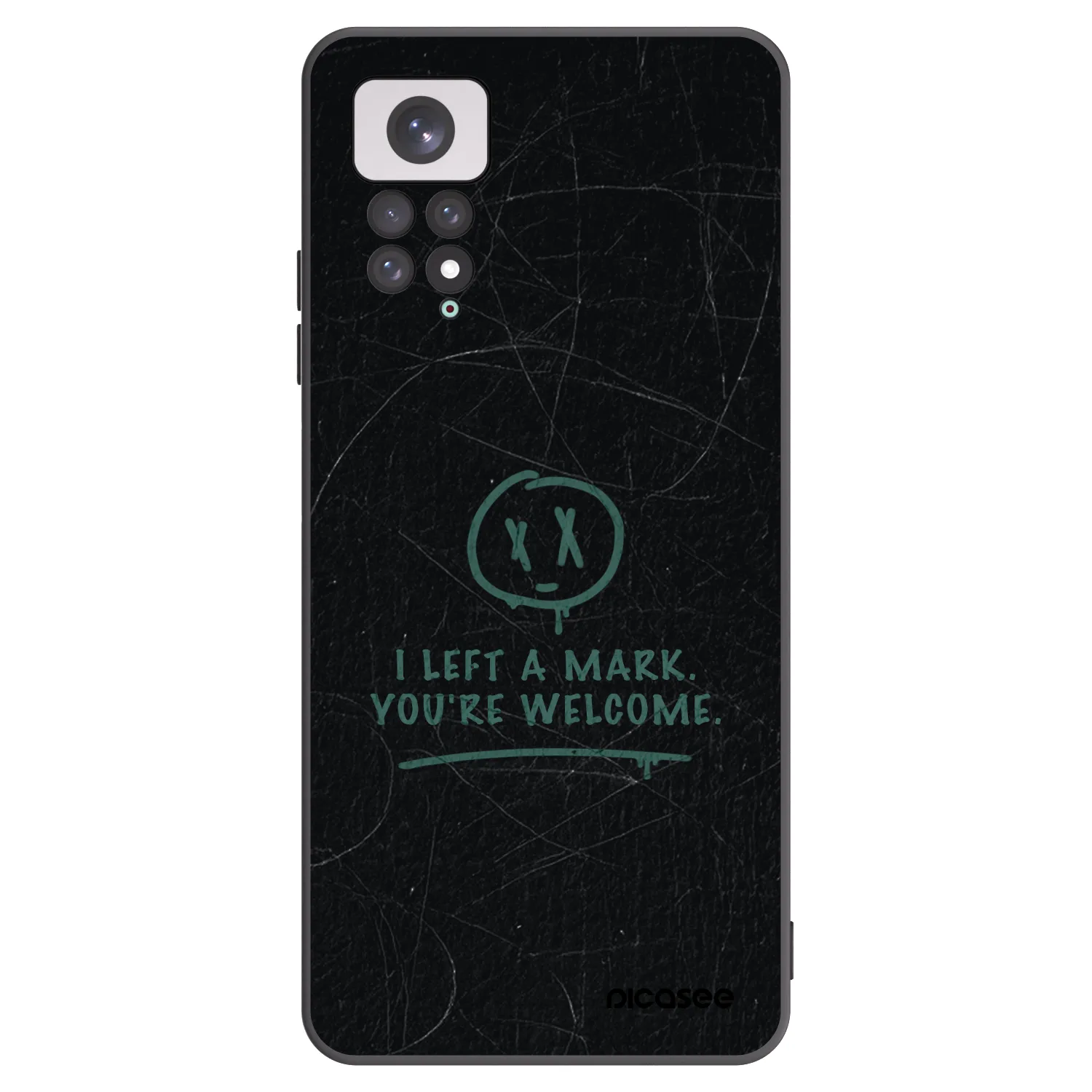 Picasee silikonski črni ovitek za Xiaomi Redmi Note 11 - LEFT A MARK