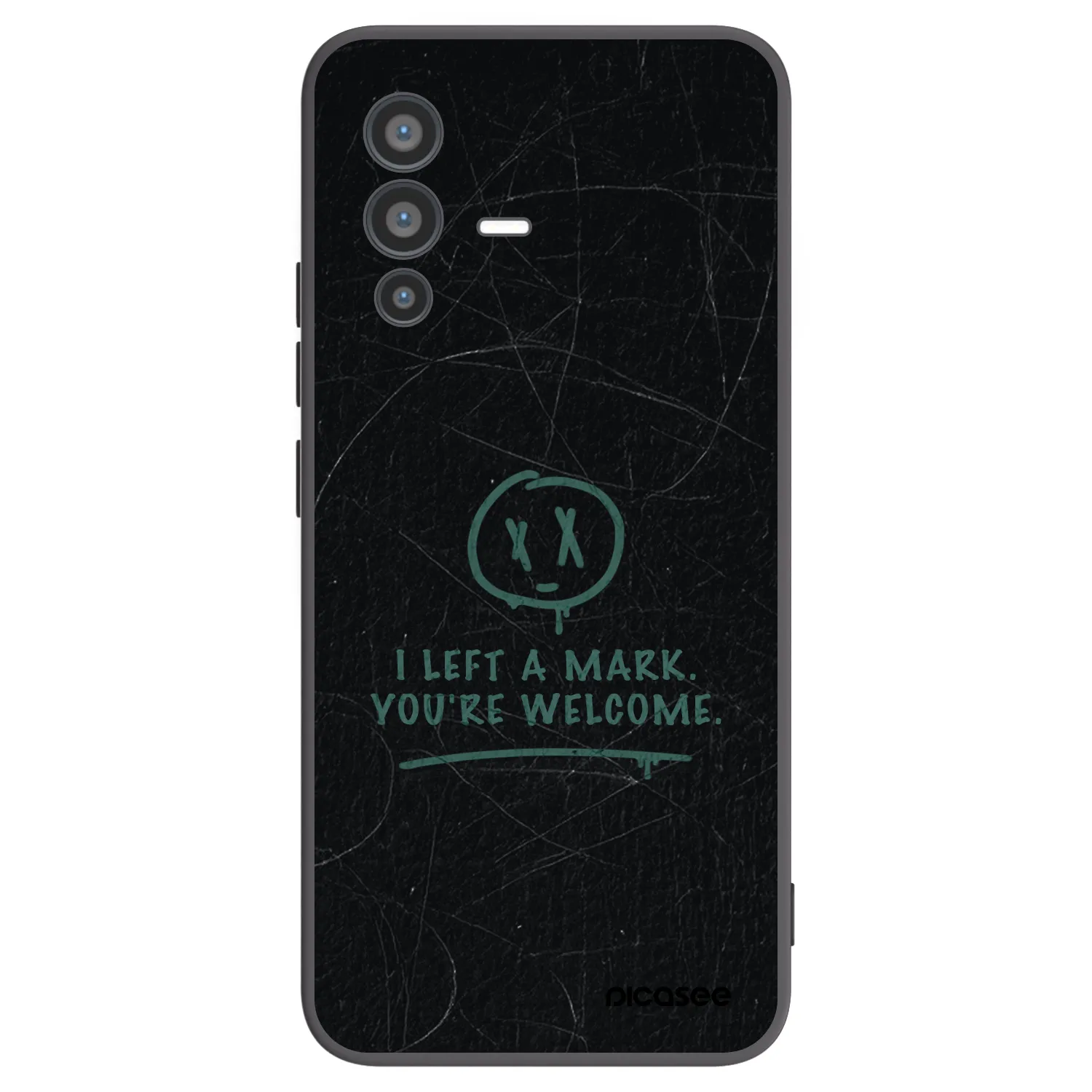 Picasee silikonski črni ovitek za Vivo V23 5G - LEFT A MARK