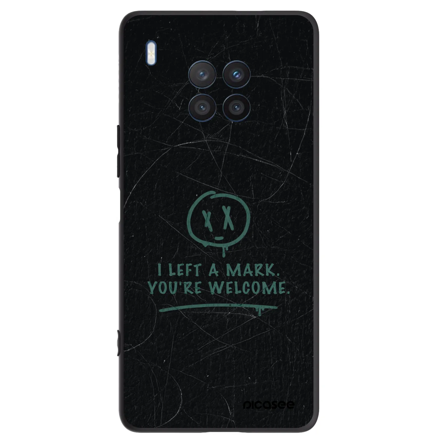 Picasee silikonski črni ovitek za Honor 50 Lite - LEFT A MARK