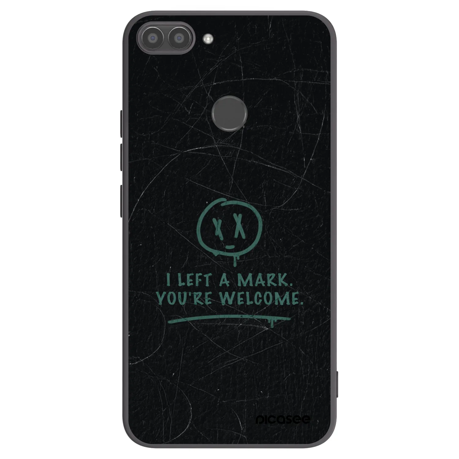 Picasee silikonski črni ovitek za Huawei P Smart - LEFT A MARK