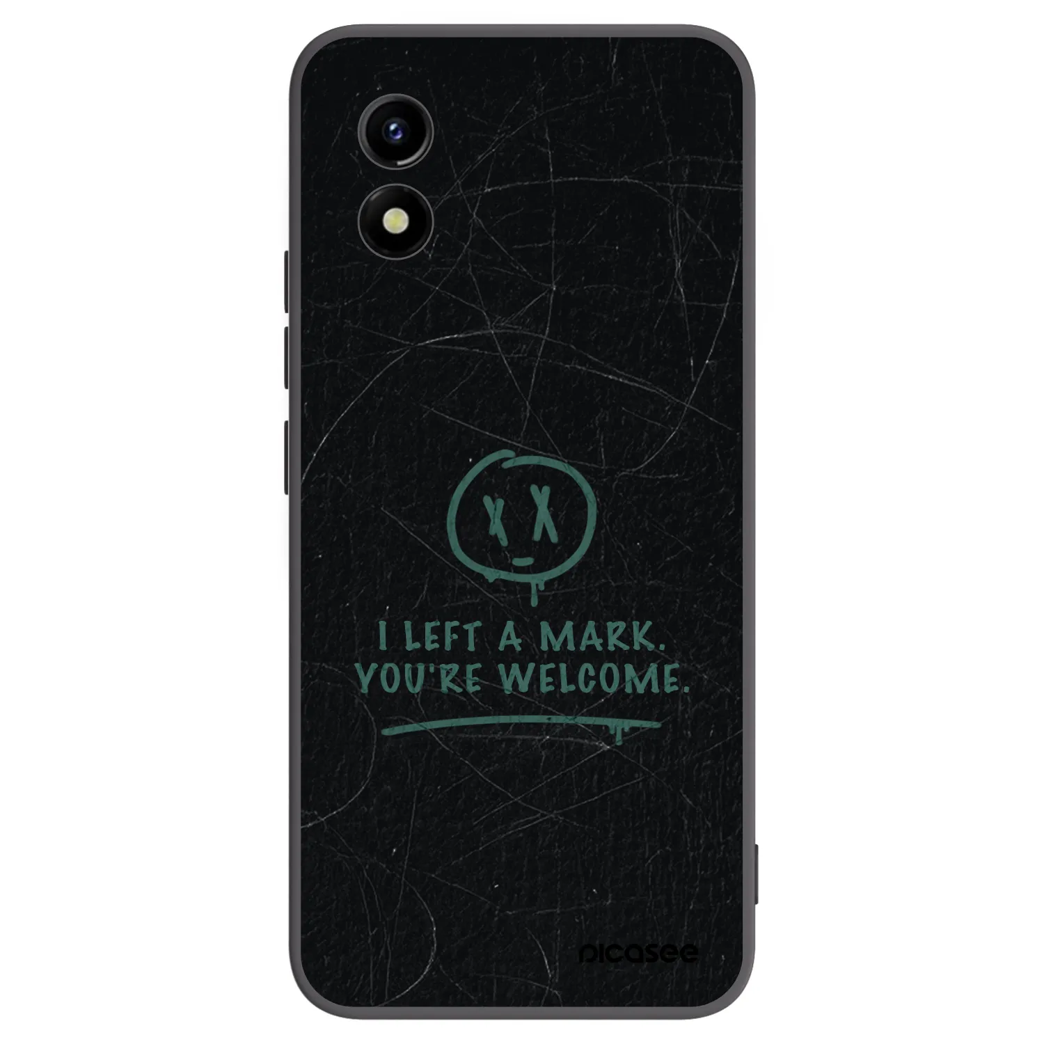 Picasee silikonski črni ovitek za Vivo Y01 - LEFT A MARK