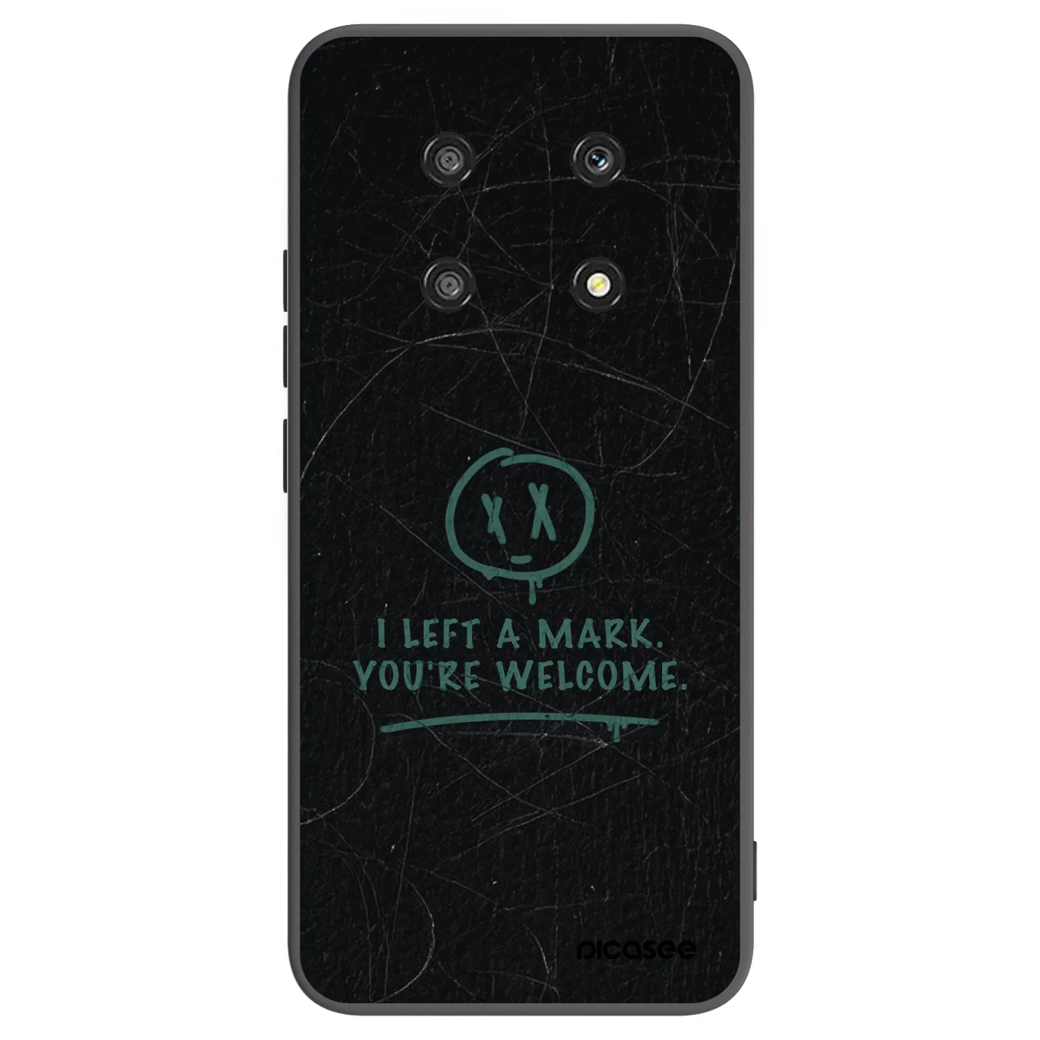 Picasee silikonski črni ovitek za Honor Magic4 Lite 5G - LEFT A MARK