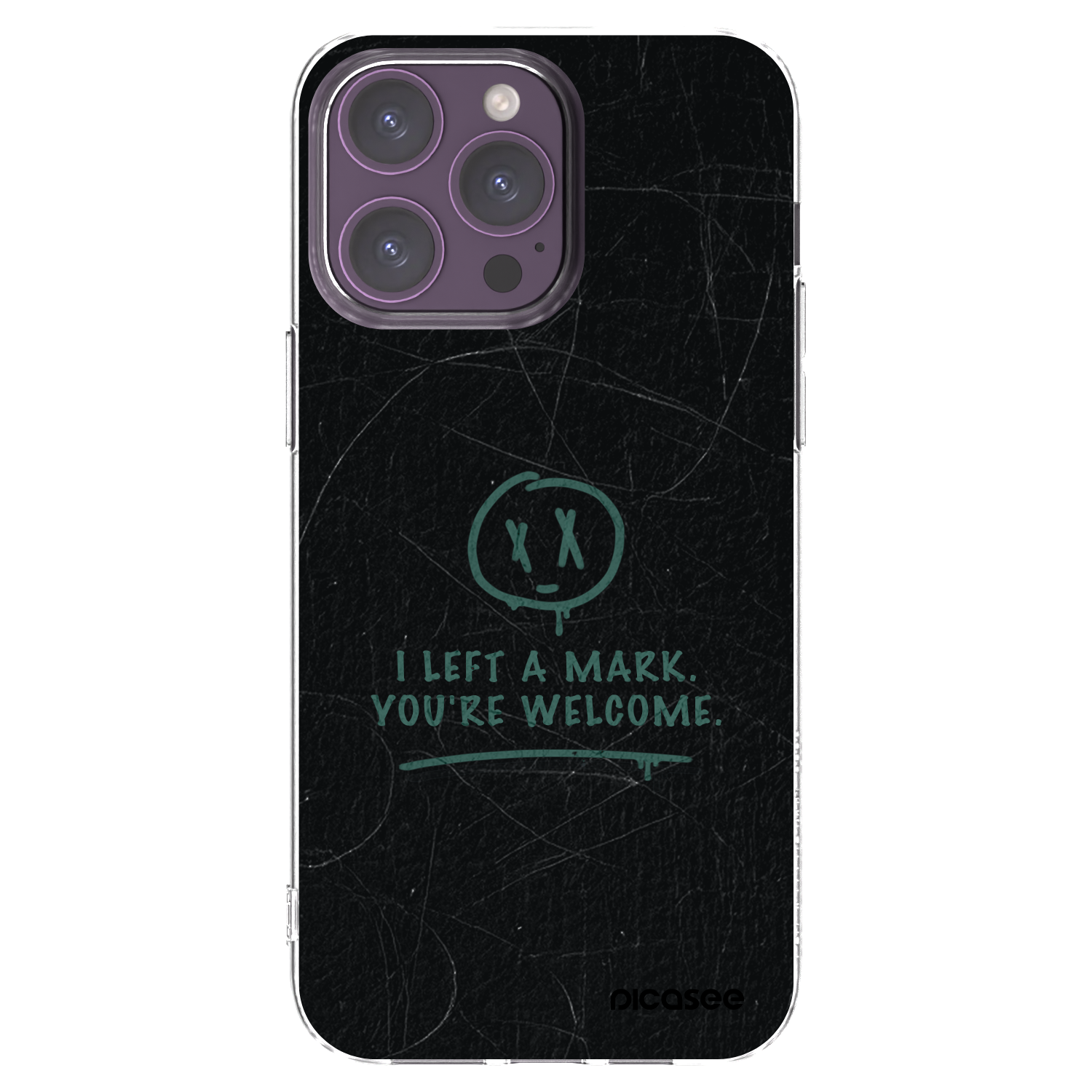 Picasee silikonski prozorni ovitek za Apple iPhone 14 Pro Max - LEFT A MARK