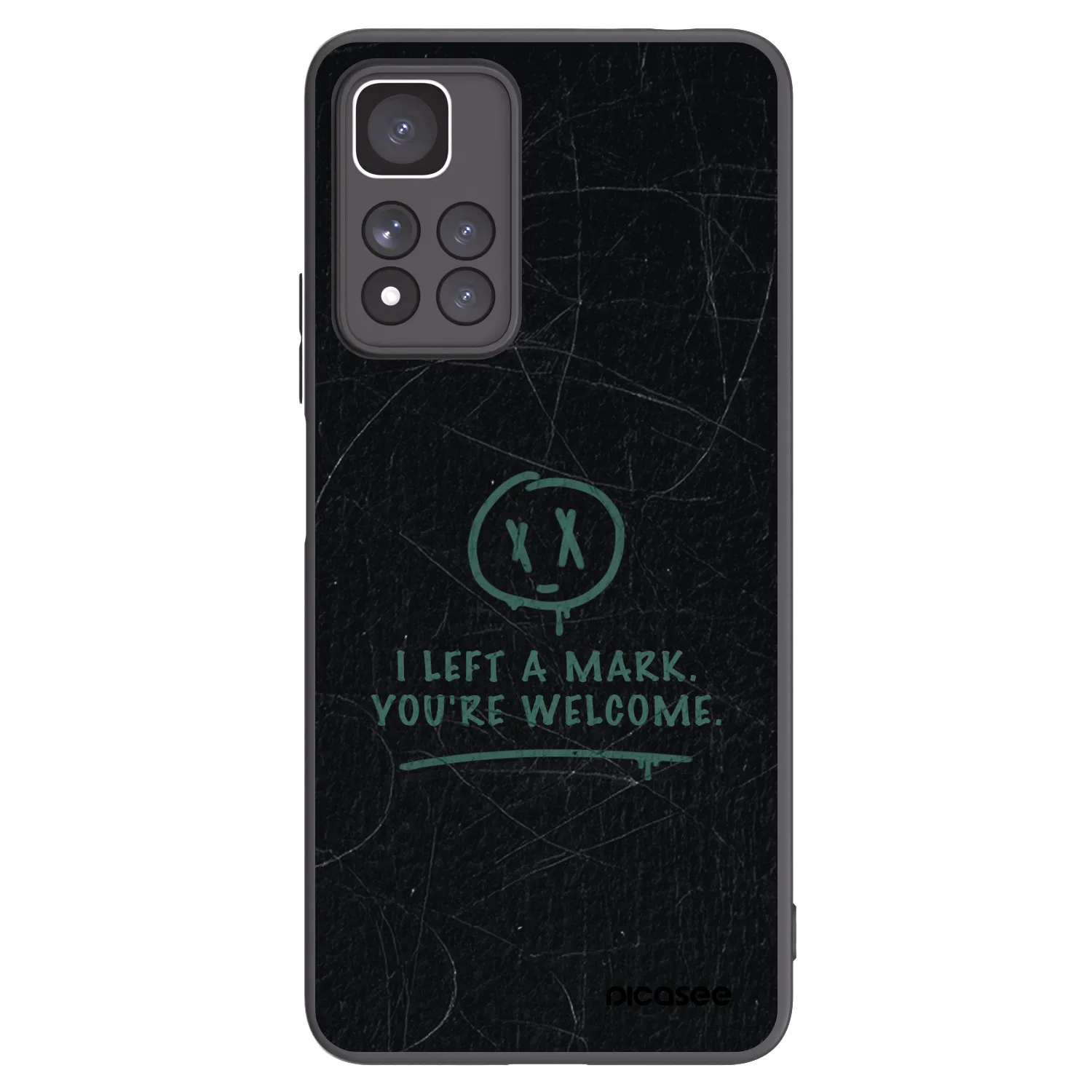 Picasee silikonski črni ovitek za Xiaomi Redmi Note 11 Pro+ 5G - LEFT A MARK