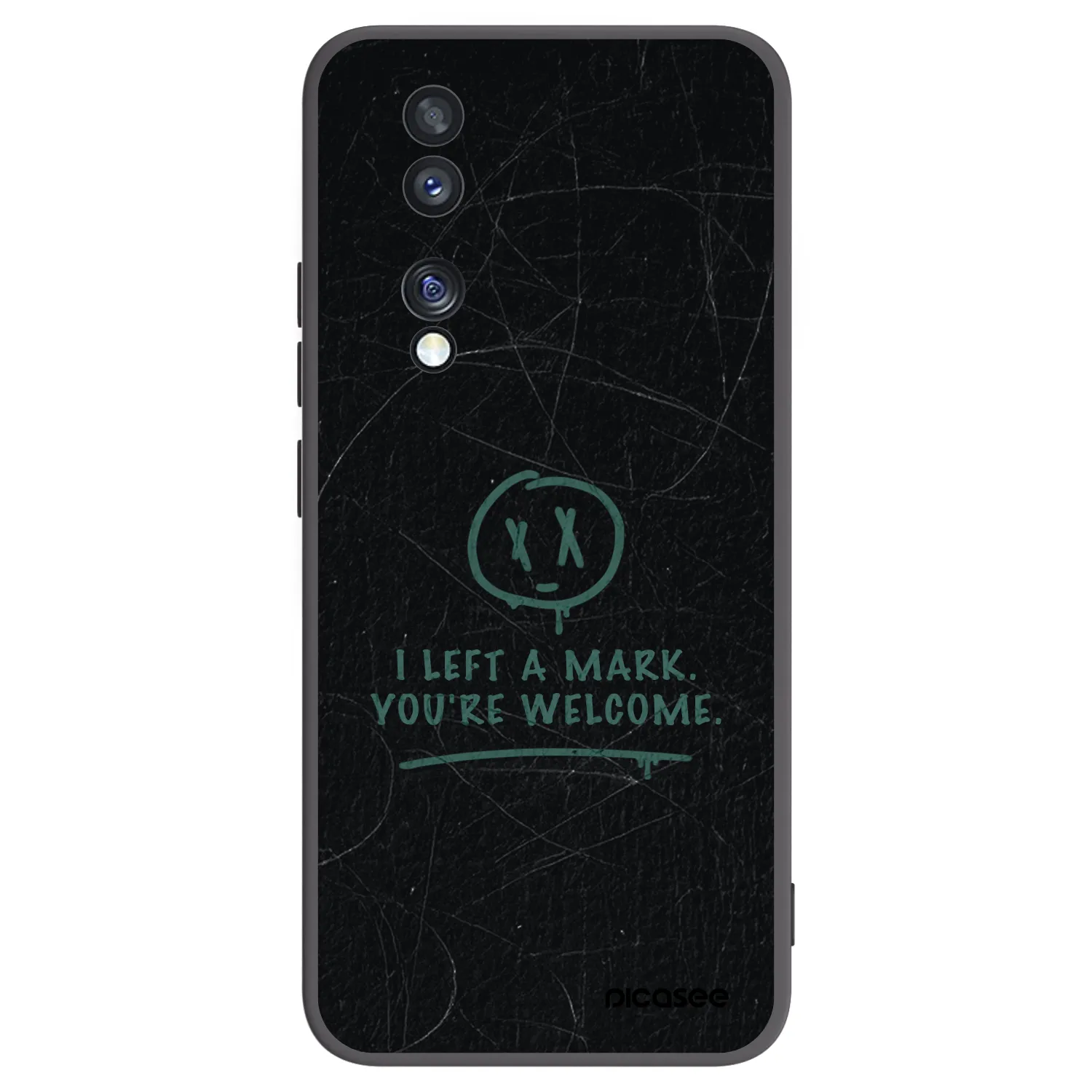 Picasee silikonski črni ovitek za Honor 70 - LEFT A MARK