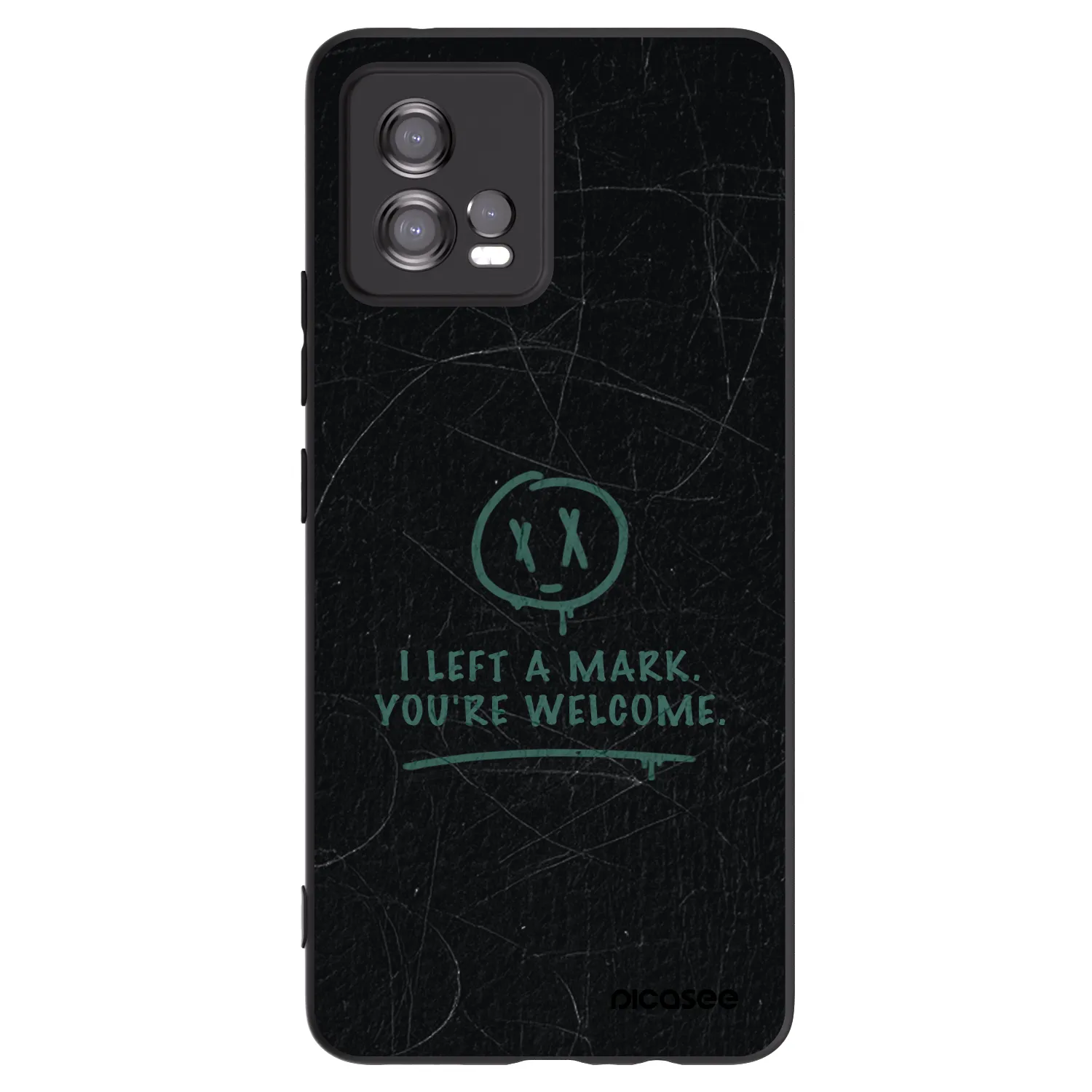 Picasee silikonski črni ovitek za Motorola Moto G72 - LEFT A MARK