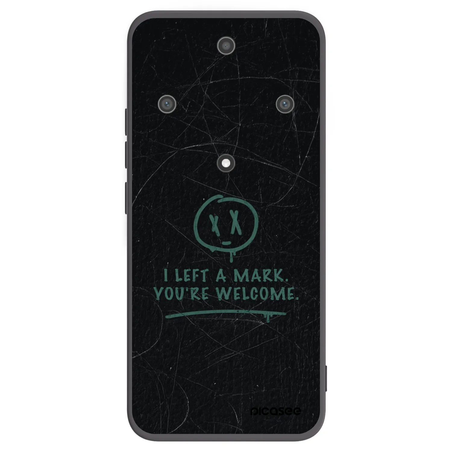 Picasee silikonski črni ovitek za Honor Magic5 Lite 5G - LEFT A MARK