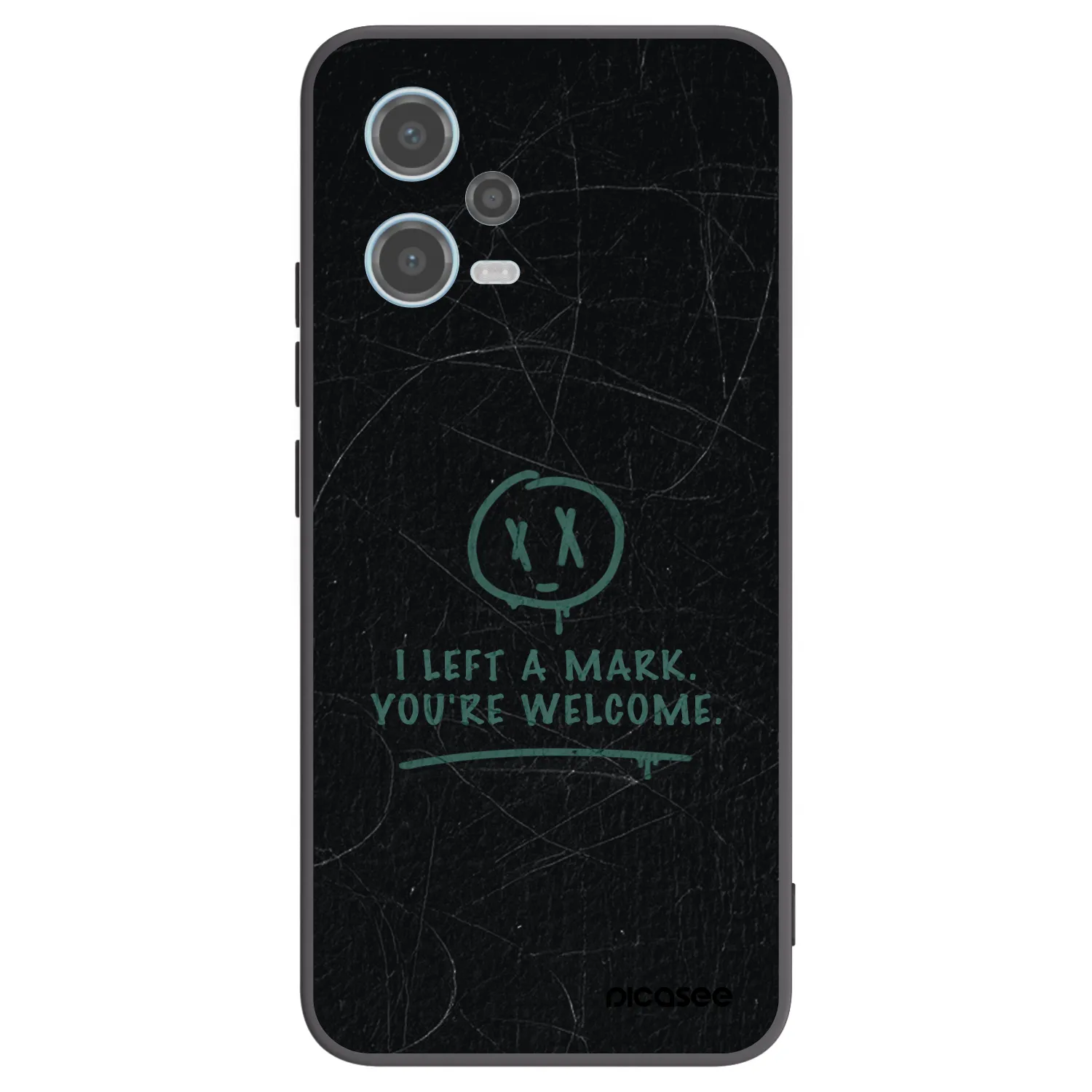 Picasee silikonski črni ovitek za Xiaomi Redmi Note 12 5G - LEFT A MARK