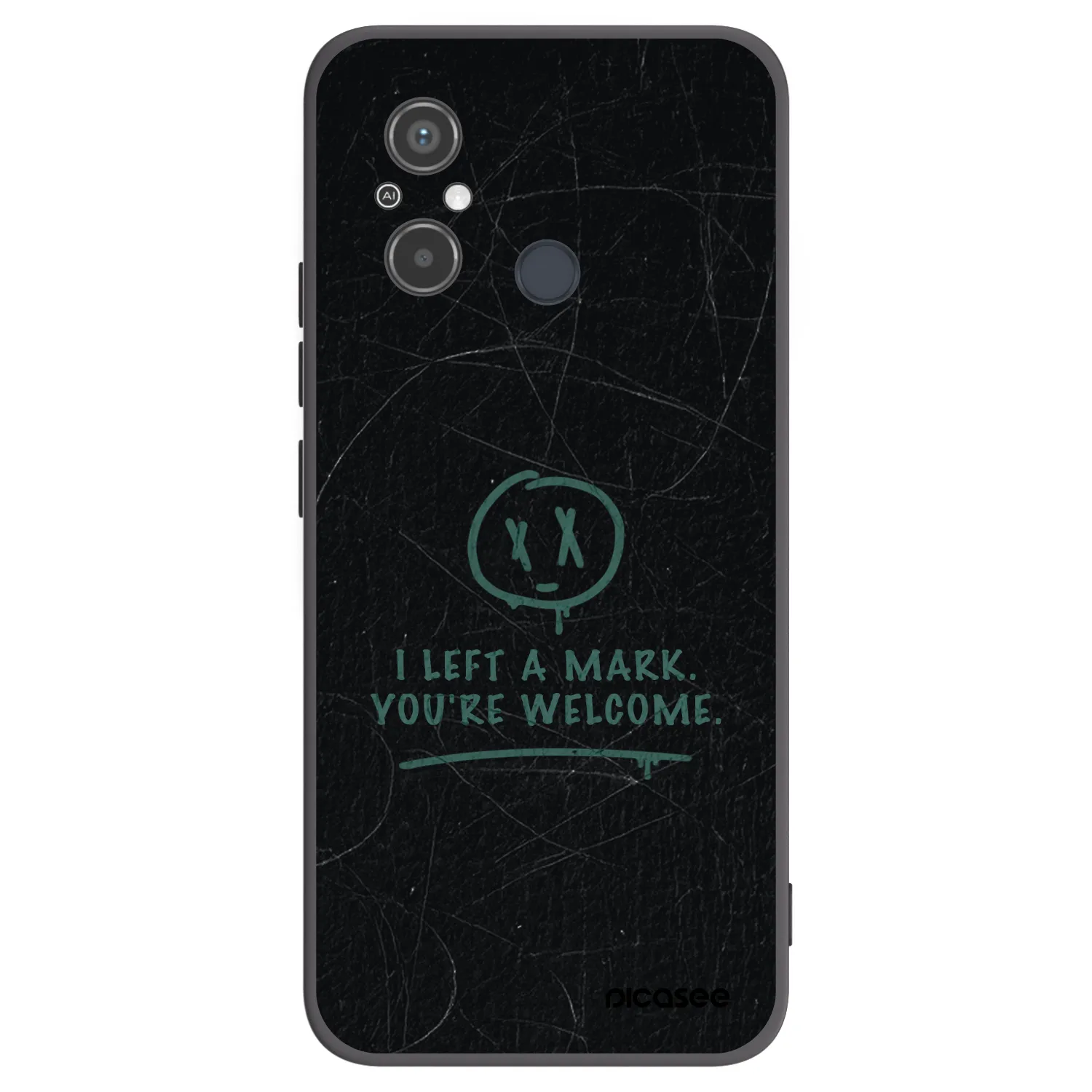 Picasee silikonski črni ovitek za Xiaomi Redmi 12C - LEFT A MARK
