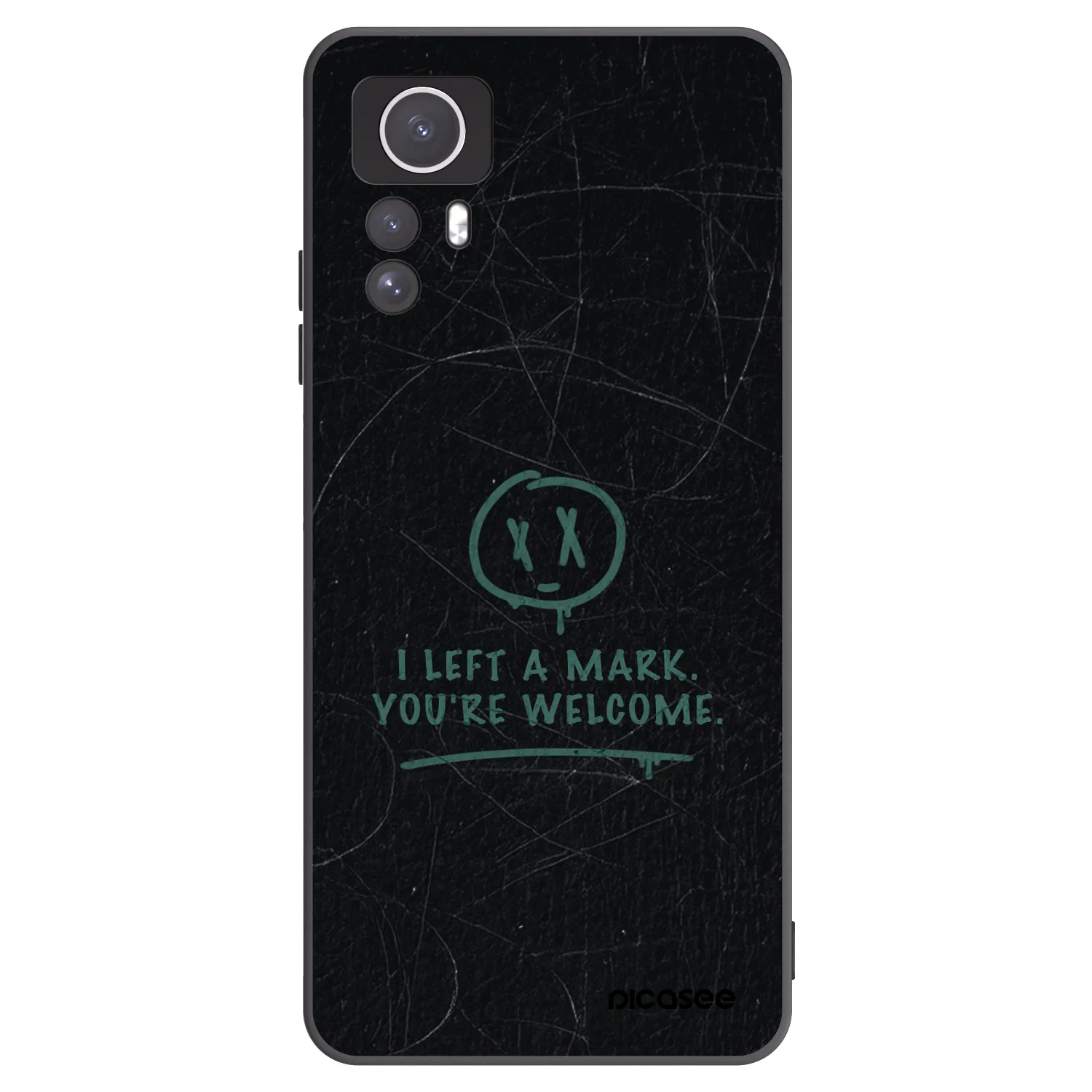 Picasee silikonski črni ovitek za Xiaomi Redmi Note 12S - LEFT A MARK