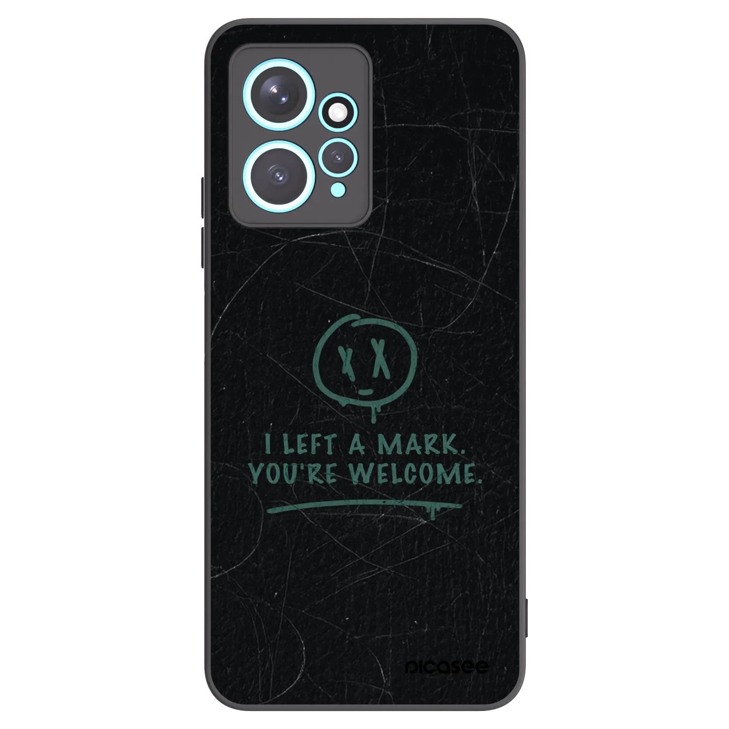 Picasee silikonski črni ovitek za Xiaomi Redmi Note 12 4G - LEFT A MARK